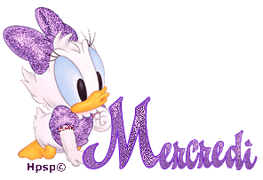 Gif animé Bon mercredi Daisy
